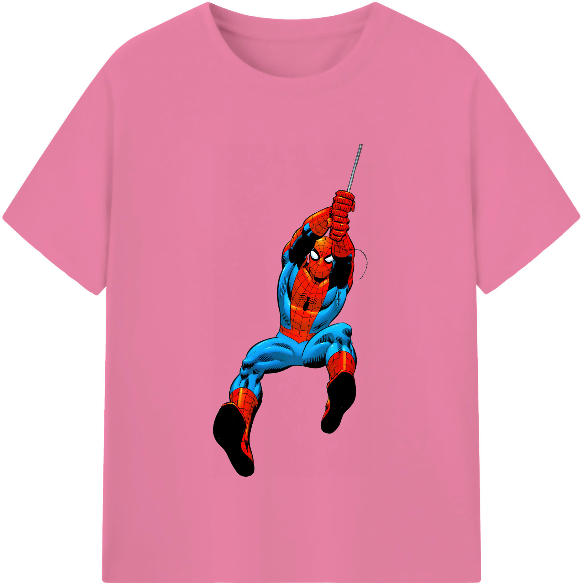 （画像用） Spider Man スパイダーマン 綿100％半袖Tシャツ（フロントプリント）